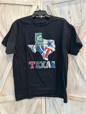 Texas Forever Dallas Sports Graphic T-Shirt XL Cowboys Mavericks Rangers Stars